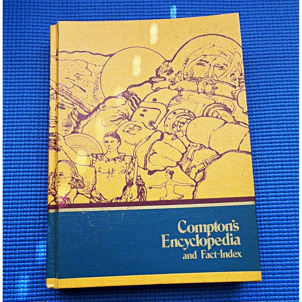 Hardcover Compton's Encyclopedia and Fact-Index Vol 7 E–Eye (1972) 370p